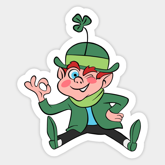 Lucky the Leprechaun Sticker by DCMiller01